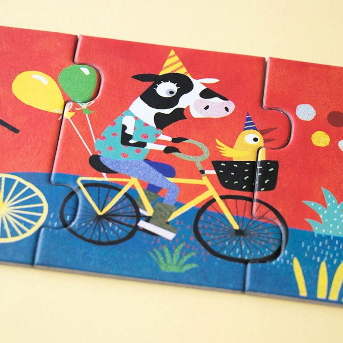 Puzzle gigant Drumul lung cu bicicleta, Londji [4]