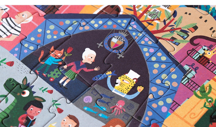 Puzzle reversibil Zi si noapte in Barcelona, Londji [3]