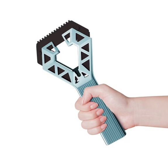 Racleta Auto pentru Zapada cu un Capat, Flippy, Universala, Deszapezire Masina, cu Maner, Ergonomic, Detasabila, pentru Geamuri si Caroserie, Usor de Utilizat, 23.5x4.3 cm, Albastru [4]