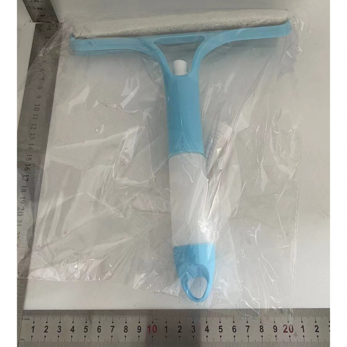 Racleta de Curatare 3 in 1, Flippy, Multifunctional, Pentru Casa si Masina, Pulverizator de Spray, Racleta din Silicon si Burete, 21.5 x 25.7 cm, Albastru [2]