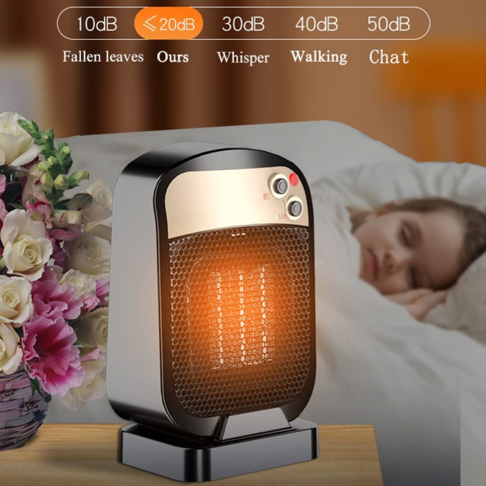Radiator electric vertical mic Flippy, incalzitor cu 3 trepte de putere , 1800w, negru [3]