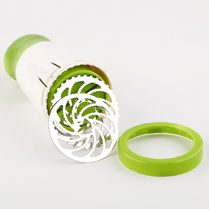 Razatoare Electrica, Flippy, Doua Cutite, Usor de Folosit, pentru Verdeata, Accesoriu Bucatarie, 17x6x8 cm, Verde [3]