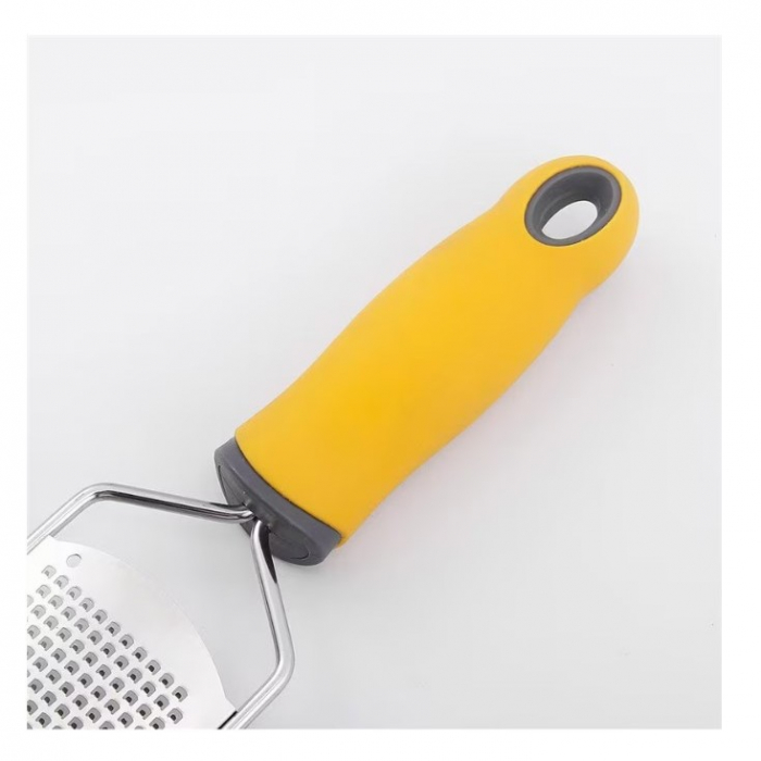 Razatoare manuala Flippy, perie inclusa, Inox, usor de utilizat, 31x6.7 cm, Galben [3]