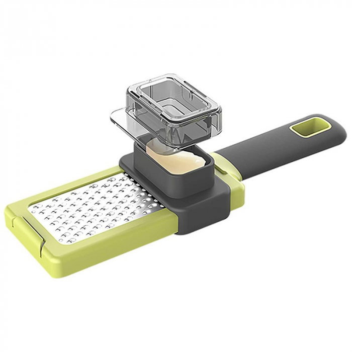 Razatoare Multifunctionala, Flippy, pentru Ustuoi, Branza, Cascaval, 20.3 x 5.8 x 3.3 cm, Verde/Gri [7]