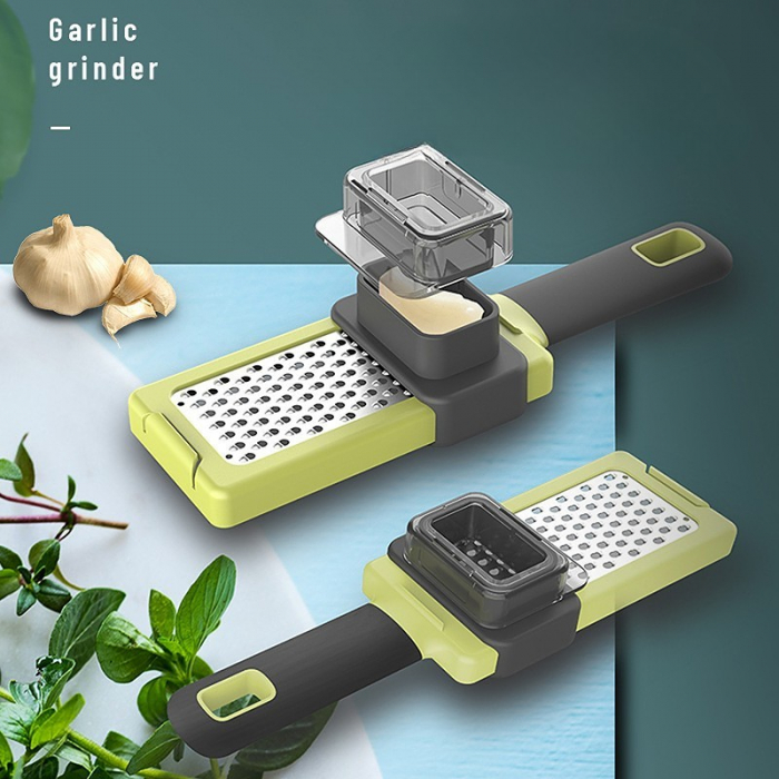 Razatoare Multifunctionala, Flippy, pentru Ustuoi, Branza, Cascaval, 20.3 x 5.8 x 3.3 cm, Verde/Gri [4]
