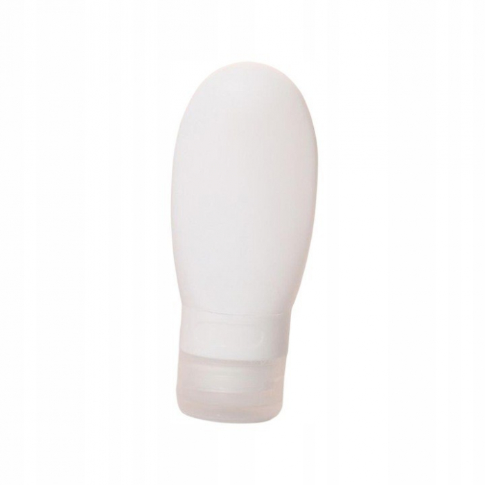 Recipient Portabil din Silicon Elegant de Voiaj, Sticla de Calatorie, Flippy, Potrivita pentru Lotiune, Sampon si Alte Lichide, Anti-scurgere, cu Posibilitate de Reumplere, Capacitate 90mL, Alb [5]