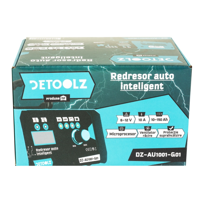 Redresor auto Detoolz, 120W 6V-12V 10A 10-150Ah CM [7]