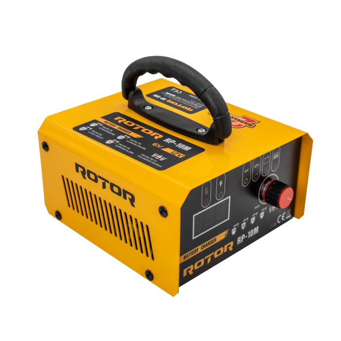 Redresor auto ROTOR RP-10M, 220-240 V, 6/12 V, 10 A, pentru baterii 10-150 Ah [2]