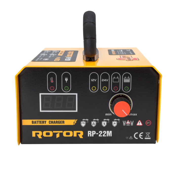 Redresor auto ROTOR RP-22M, 220-240 V, 12/24 V, 20/15 A, pentru baterii pana la 400 Ah [3]