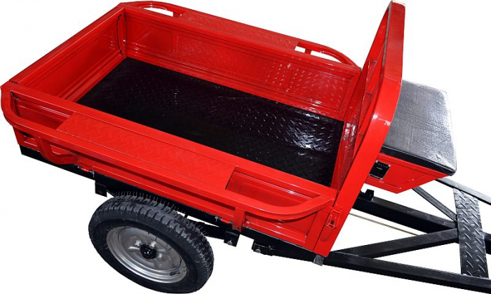 Remorca motocultor Rotakt REM400-1, capacitate 400 kg, basculabila [2]