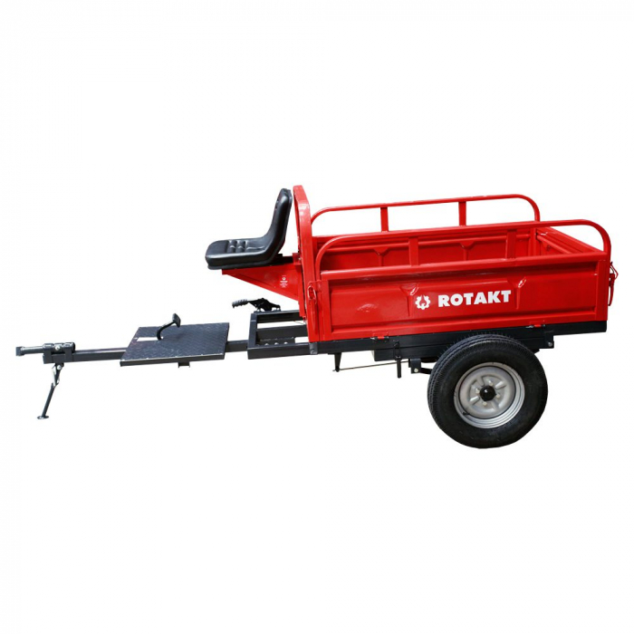 Remorca motocultor Rotakt REM600, capacitate maxim 500 kg, basculabila [2]