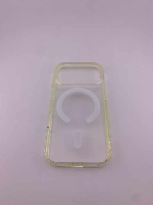 RESIGILAT - Husa Telefon, Flippy, Compatibila Apple iPhone 17 Pro Max, MagSafe, Antisoc, din Silicon + TPU, Transparent [2]