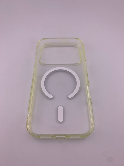 RESIGILAT - Husa Telefon, Flippy, Compatibila Apple iPhone 17 Pro Max, MagSafe, Antisoc, din Silicon + TPU, Transparent [3]