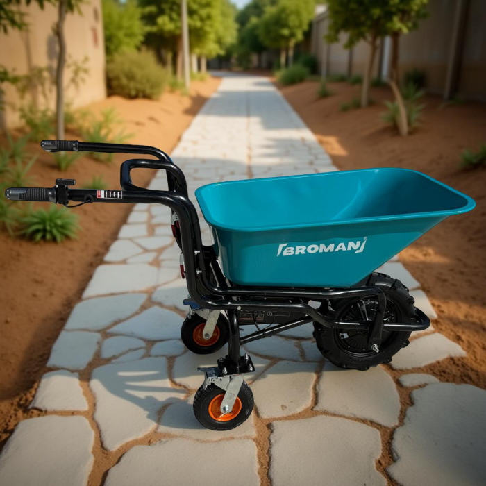Roaba electrica Broman TRE, 2 in 1, cuva basculabila, 500 W, 6 Ah, 150 kg [1]