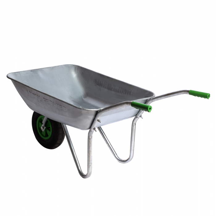Roaba metalica Micul Fermier 80L cuva otel zincat G01 [7]