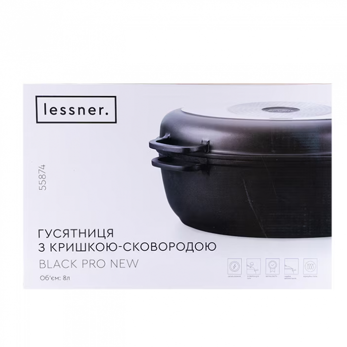 Roaster oval, dimensiune 38 cm, capac din sticla, capacitate 8L, cod 55874 [3]