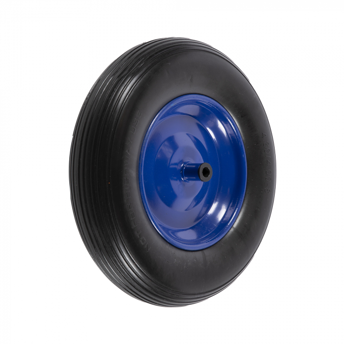 Roata roaba pentu ax subtire 400-8 SPUMA(albastra) [4]