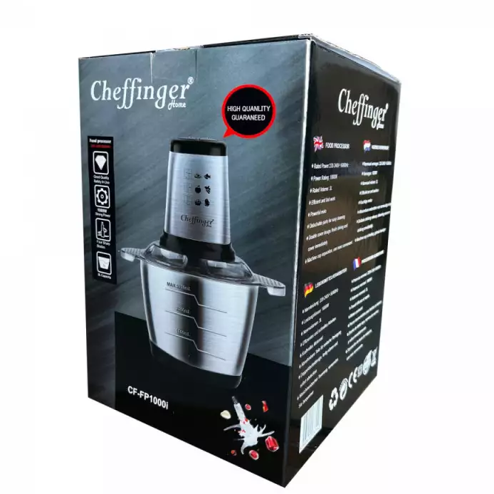 Robot de bucatarie CF-FP1000I, 1000 W, 4 cutite inox, bol inox 3L, 2 viteze [2]