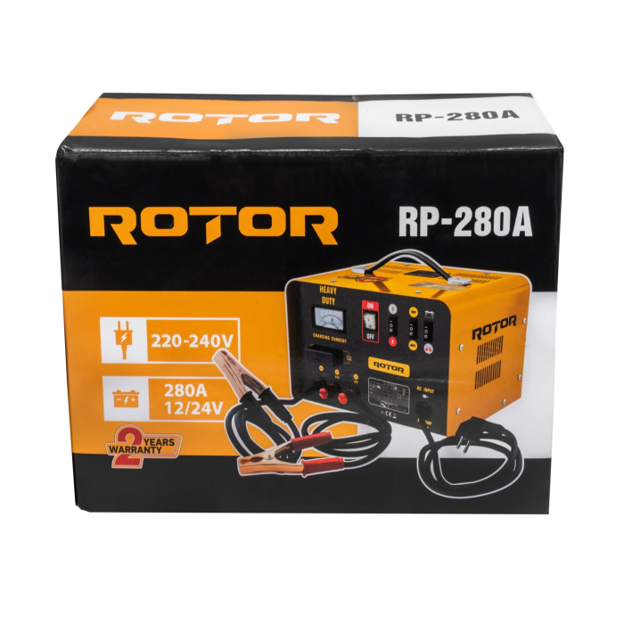 Robot pornire auto ROTOR RP-280A, 220-240 V, 12/24 V, 120/180 A, pentru baterii 20-300 Ah [5]