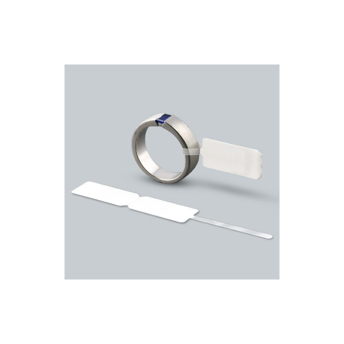 Rola Etichete Bijuterii, Flippy, 1000 et./rola, din Plastic, 90 x 30 mm, Alb [2]