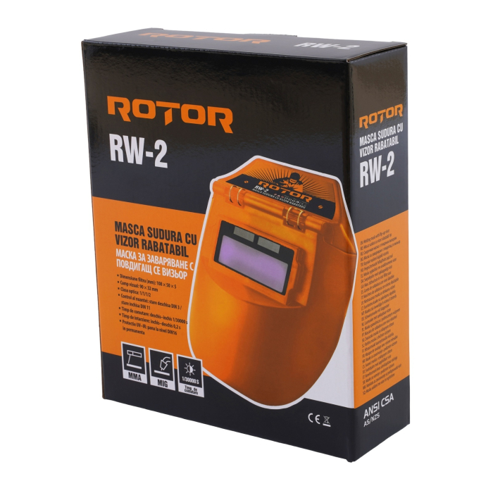 RW-2 Masca de sudura automata cu vizor rabatabil ROTOR [7]