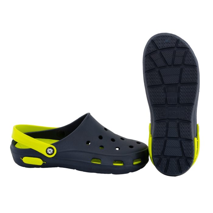 Saboti pentru Barbati albastru inchis/verde 41-45 ETC-06/2 [2]