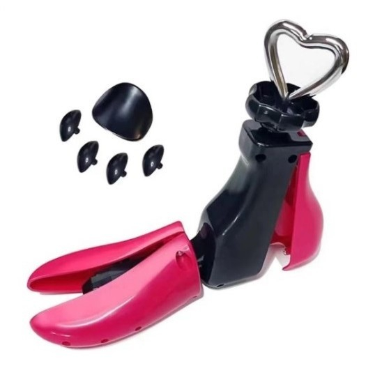 San/Calapod Pro Reglabil, Flippy, Alungire si Largire 4 Directii, Marime 35-42, Pantofi, Ghete, Adidasi, Arc, 22 x 20.5 x 7 cm, Roz / Negru [4]