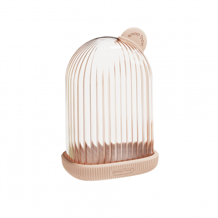 Sapuniera de Calatorie, Flippy, Suport pentru Sapun cu Scurgere a Apei, Recipient cu Capac Depozitare, Savoniera pentru Baie, 12.6x6.1x8.4cm, Roz [7]