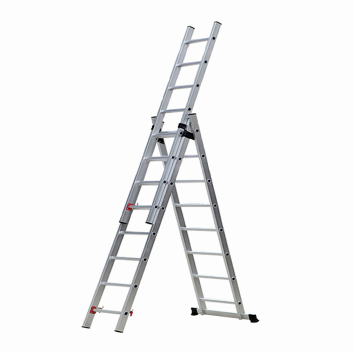 Scara combinata din aluminiu MESTERINO TOOLS JL-207-3X8, 5 metri, 3x8 trepte, greutate maxima 150 kg [2]