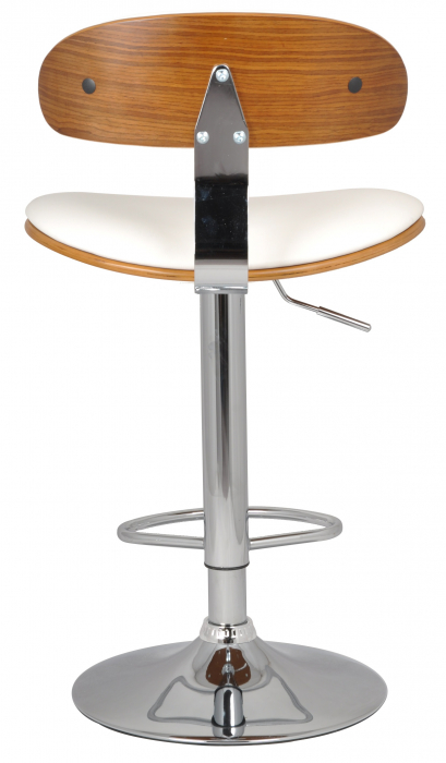 Scaun bar Ares, alb, 49x42x84-105 cm [4]