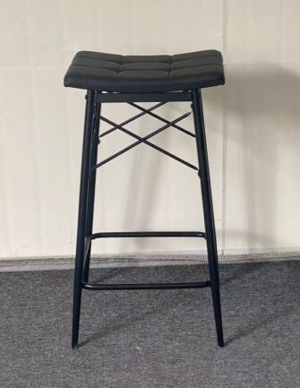 Scaun bar Darton, Negru, 30x40x71 cm, UnicSpot [2]