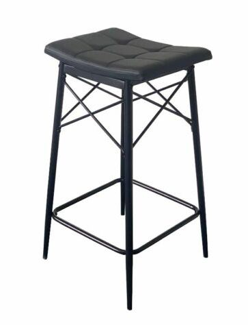 Scaun bar Darton, Negru, 30x40x71 cm, UnicSpot [1]