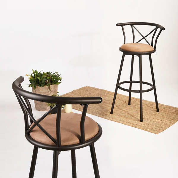 Scaun bar Hailey, maro, 56x43x99 cm [4]