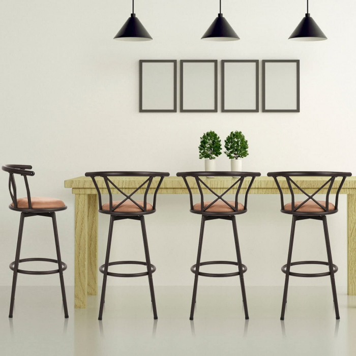 Scaun bar Hailey, maro, 56x43x99 cm [2]
