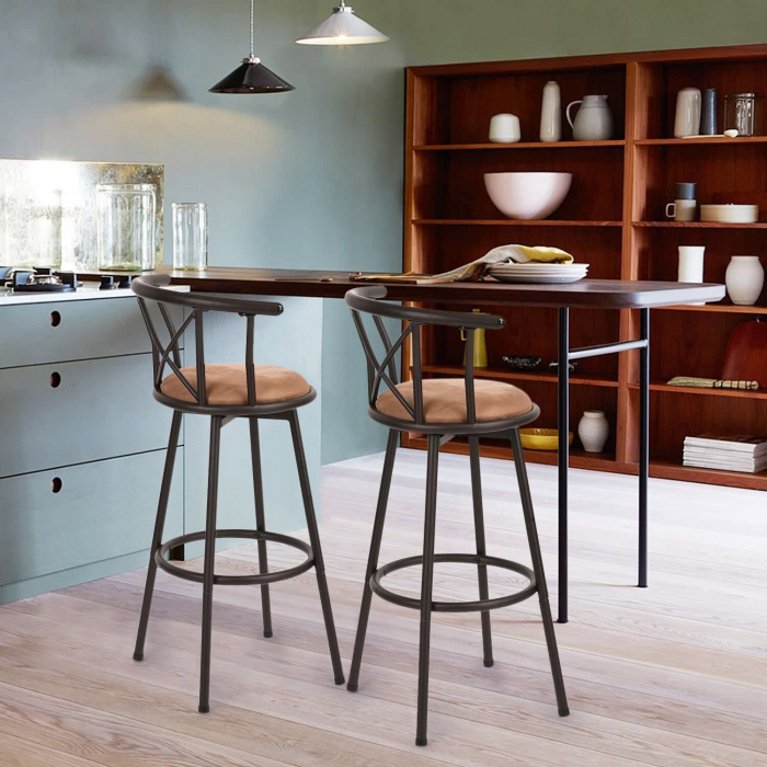 Scaun bar Hailey, maro, 56x43x99 cm [5]