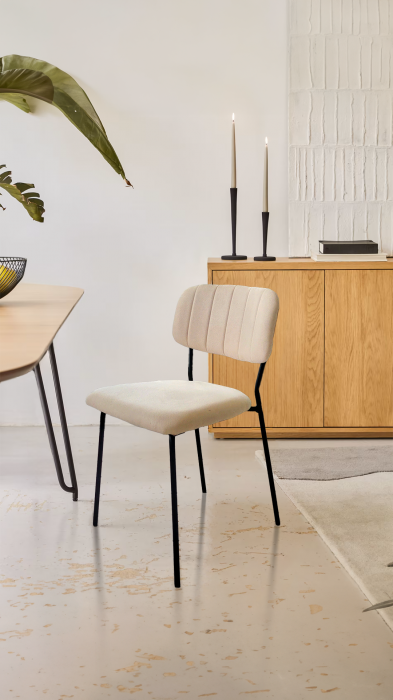 Scaun bucatarie/dining Nina, Bej, 47x51x78 cm [1]
