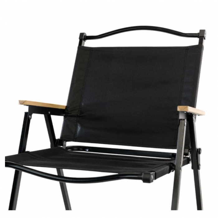 Scaun camping, Aluminiu, Pliabila, Flippy, 52 x 53 x 80 cm, Negru [4]
