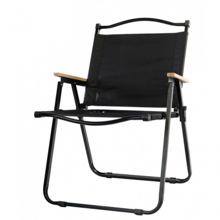 Scaun camping, Aluminiu, Pliabila, Flippy, 52 x 53 x 80 cm, Negru [1]