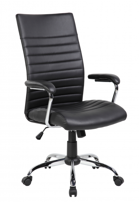 Scaun de birou directorial Davik, negru, 65x63x108-118 cm [1]