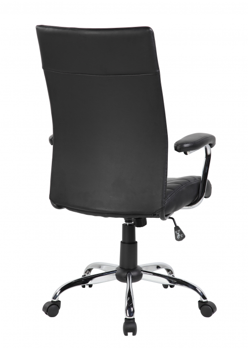 Scaun de birou directorial Davik, negru, 65x63x108-118 cm [4]