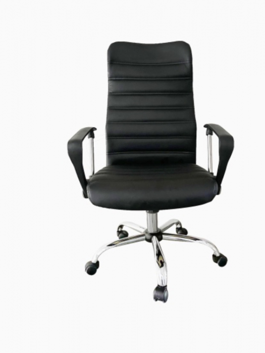 Scaun de birou directorial Kiros, Negru, 60x60x107-117 cm [3]