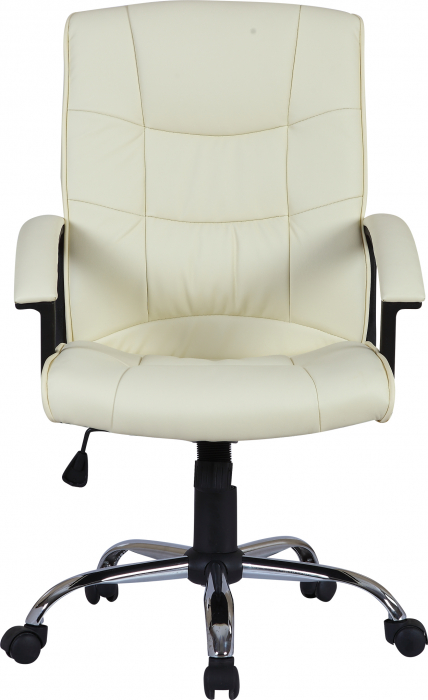 Scaun de birou directorial US02, bej, 66x62x107-117 cm [2]