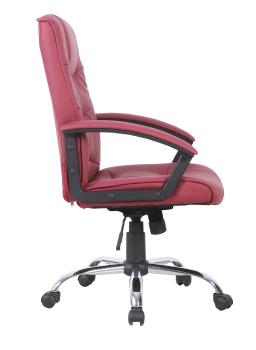 Scaun de birou directorial US02, bordo, 66x62x107-117 cm [3]