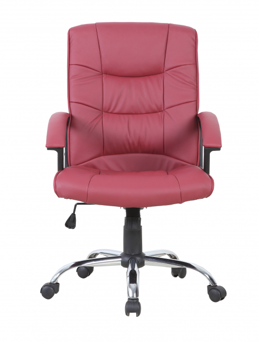 Scaun de birou directorial US02, bordo, 66x62x107-117 cm [2]