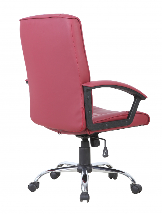 Scaun de birou directorial US02, bordo, 66x62x107-117 cm [4]