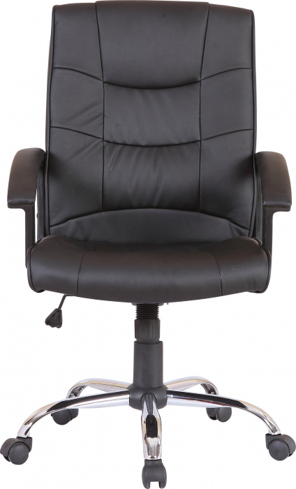 Scaun de birou directorial US02, negru, 66x62x107-117 cm [2]