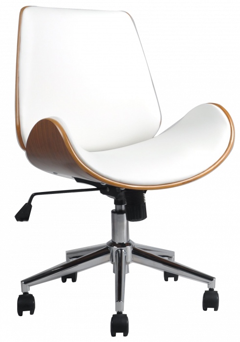Scaun de birou directorial US114 Apolo, alb, 51x58x86-98 cm [2]