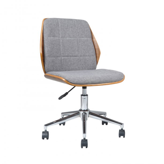 Scaun de birou directorial US115 Oberon, gri, 50x49x85-94 cm [2]