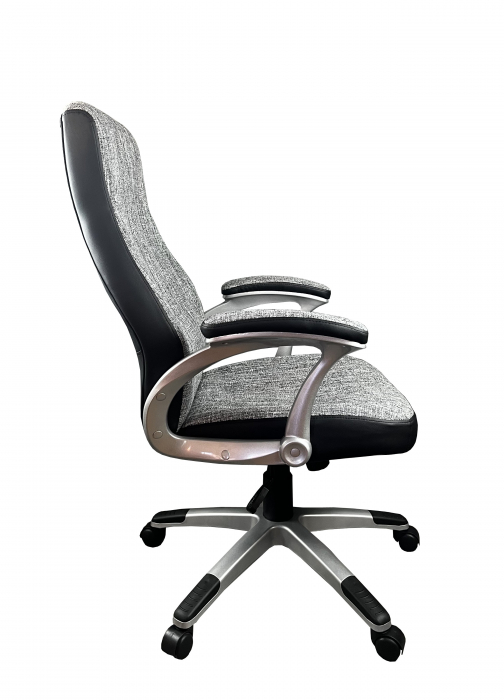 Scaun de birou directorial US64, gri, 63x70x113-121 cm [2]