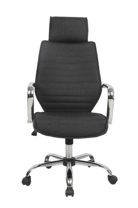 Scaun de birou directorial US65, negru, 57x68x114-124 cm [2]